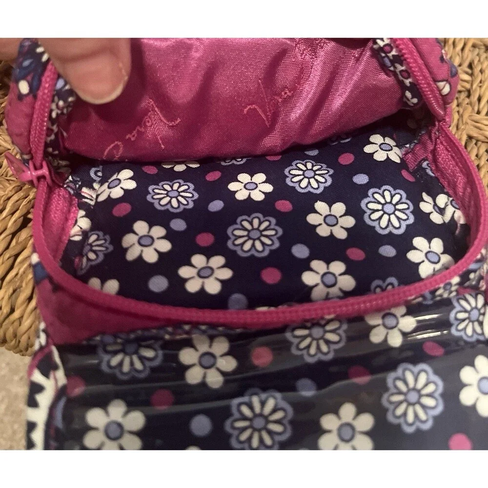 Vera Bradley All Wrapped-Up Jewelry Travel Case Organizer Expands Purple Plum